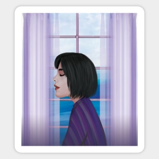 Lonely girl Sticker